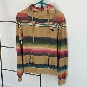 Aviator Nation Serape Ninja Pullover in Light Khaki - SZ Medium